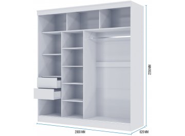 Шкаф-купе Москана-2 2 м