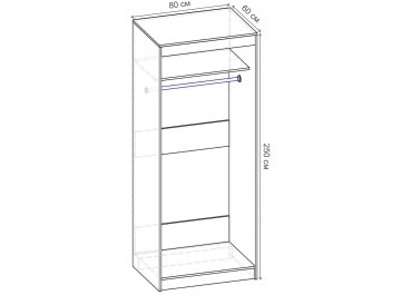 Шкаф-купе Риф 2 ШК.019.800-01