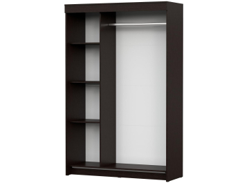 Шкаф-купе ШКП 2 дуб венге / ясень анкор светлый