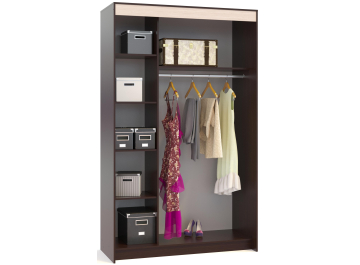 Шкаф-купе ШР-156.2 венге / беленый дуб