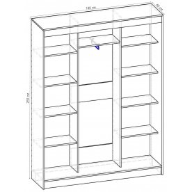 Шкаф-купе Стандарт 3 ШК.009.1800-09