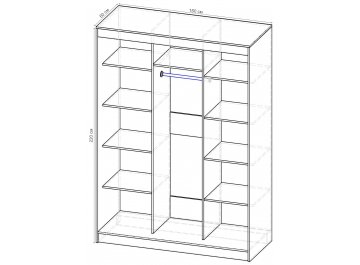 Шкаф-купе Стандарт 3 ШК.010.1600-08