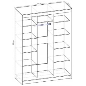 Шкаф-купе Стандарт 3 ШК.011.1600-09