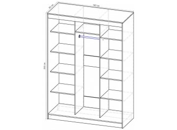 Шкаф-купе Стандарт 3 ШК.011.1800-08