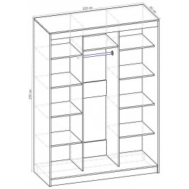 Шкаф-купе Стандарт 3 ШК.011.2200-09