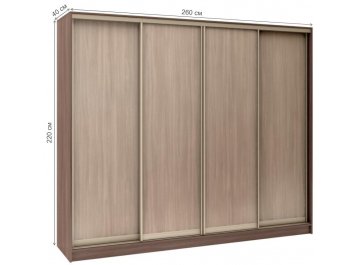 Шкаф-купе Стандарт 4 ШК.012.2600-08