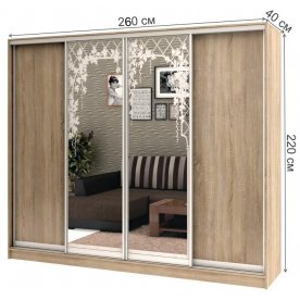 Шкаф-купе Стандарт Комбо 4.3 ШК.012.2600-08 / 18