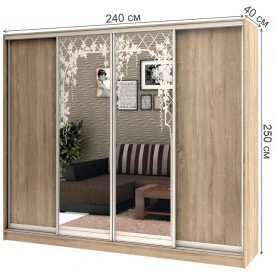 Шкаф-купе Стандарт Комбо 4.3 ШК.013.2400-08 / 18