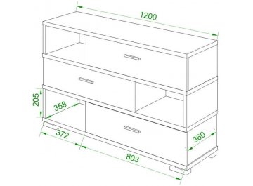 Комод Даланта СБ-40/3 БЕШ-Ч