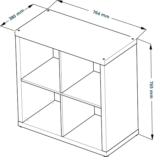 Стеллаж Фора 4 белый