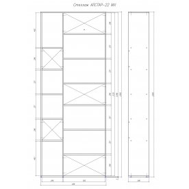 Стеллаж Алстар-22 МХ