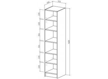 Стеллаж Август-1