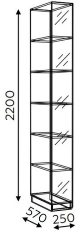 Стеллаж Беатрис модель 13 палермо