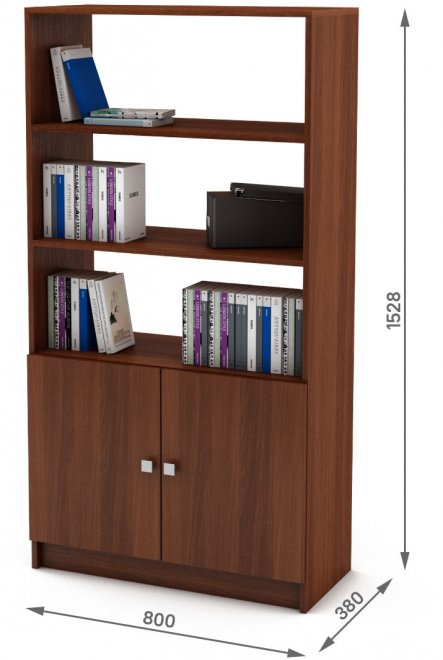 Стеллаж Бостон-3 итальянский орех