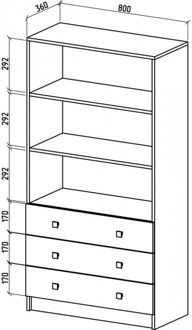 Стеллаж Бостон-4 дуб золотистый