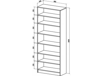 Стеллаж Бостон-7