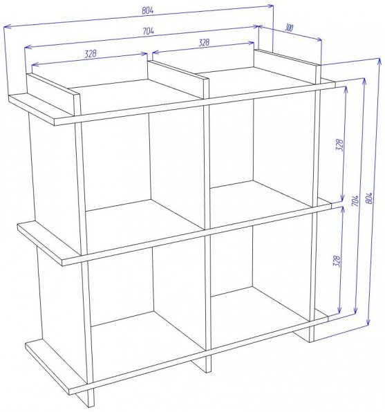 Стеллаж Cross СЛ2х2 В венге