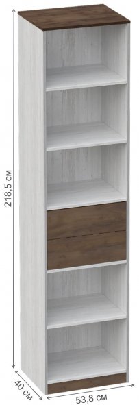 Стеллаж Даллас дуб винтерберг / таксония