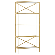 прозрачное стекло / золотой