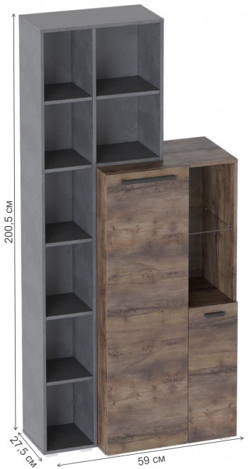 Стеллаж Глазго металл бруклин / таксония