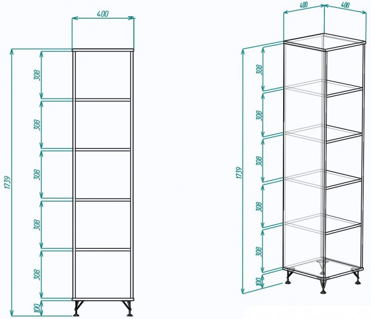 Стеллаж МегаKraft 5 белый