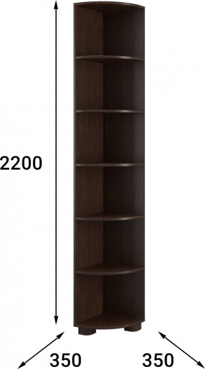 Стеллаж Монблан МБ-23 венге подлинный