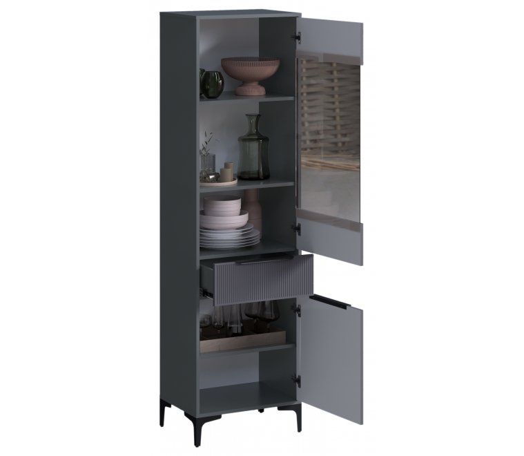 Стеллаж Иадама графит / графит софт