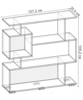 Стеллаж Норд-2.02 СТ.056.1072-00