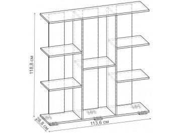 Стеллаж Норд-4.04 СТ.077.1136-00