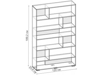 Стеллаж Норд-7.01 СТ.116.1200-00