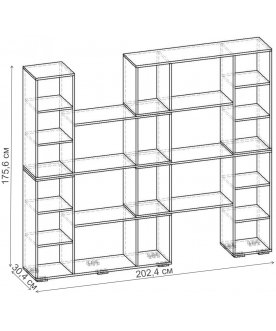 Стеллаж Норд-9.03 СТ.135.2024-00