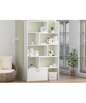 Книжный шкаф Раздвижной белый