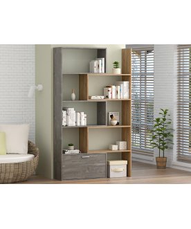 Книжный шкаф Раздвижной белый