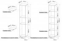 Стеллаж С1 венге