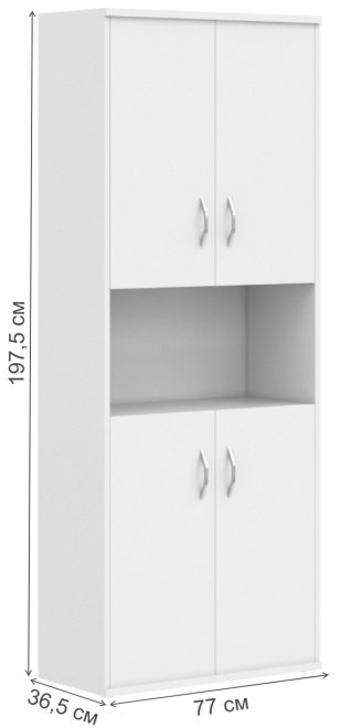 Стеллаж Imago СТ-1.5 клен / металлик