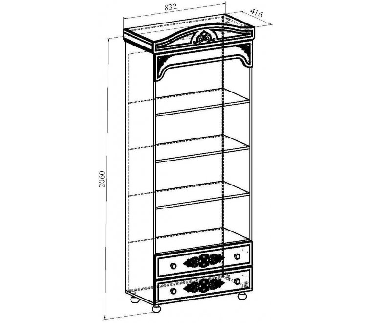 Стеллаж  Ассоль плюс АС-3 ваниль