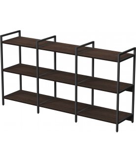 Стеллаж cubos 10ССТ.3.600 брауни / черный