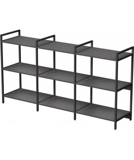 Стеллаж cubos 10СС.3.600 графит / черный