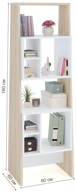 Стеллаж СТ-11 дуб сонома / белый