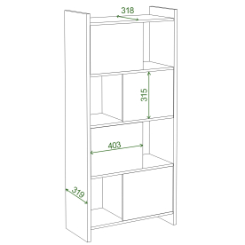 Стеллаж СТЛ-ЗВ БЕК