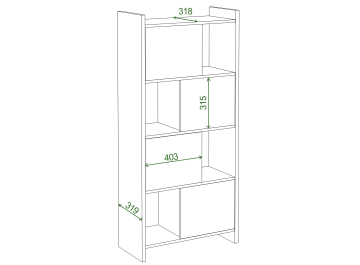 Стеллаж Лоревро-ЗВ Ш