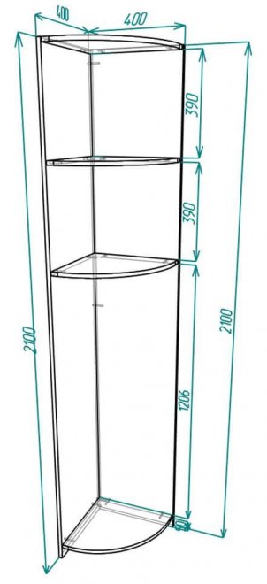 Стеллаж Мебелайн-2 венге