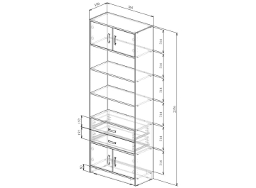 Стеллаж Либерти-51