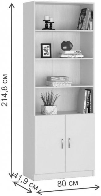 Стеллаж Веста-33 ясень темный