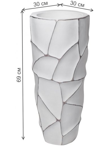 Цветочница ZSC872-27WH белая