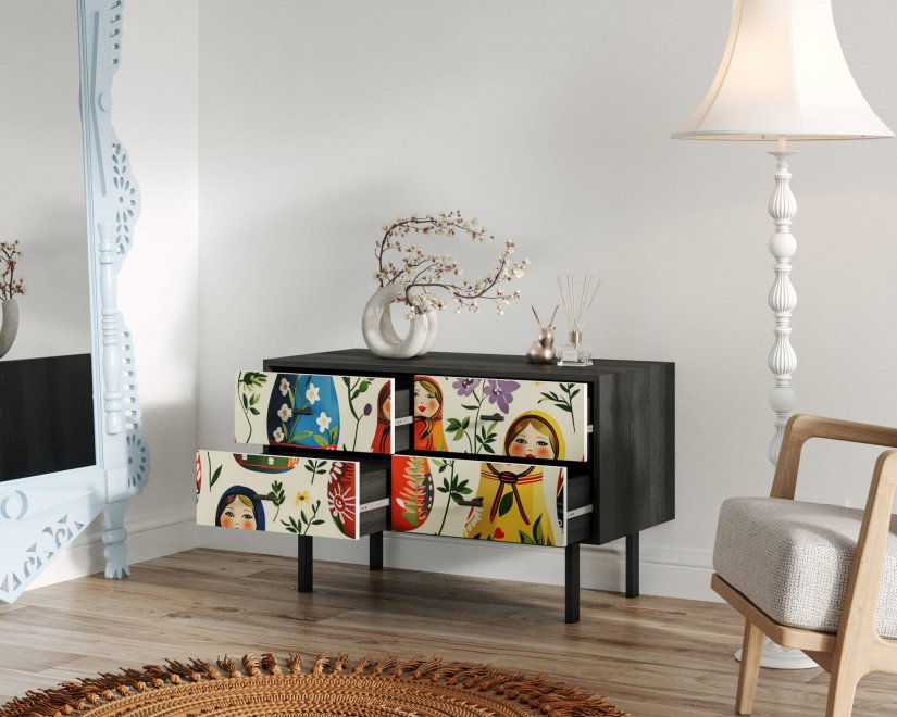 Тумба Эмерсон (Emerson) EM05/Art04 черный