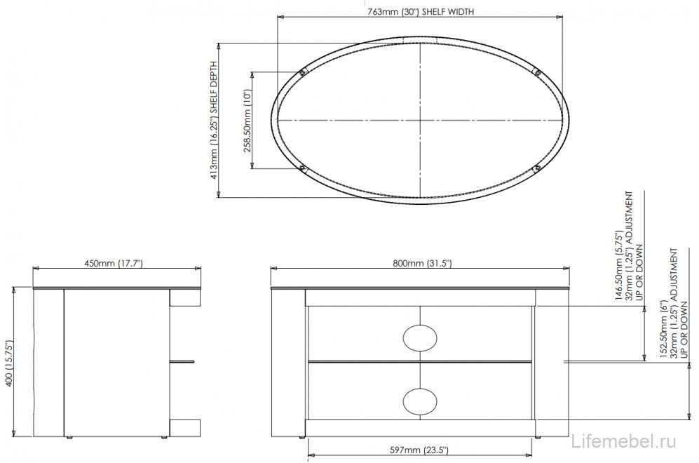 ТВ-тумба Buckingham FS800BUCO
