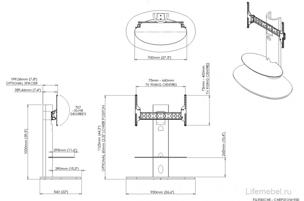 ТВ-тумба Chepstow FSL930CHEB