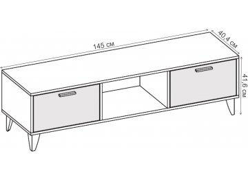ТВ-тумба Эго Т-3 на ножках