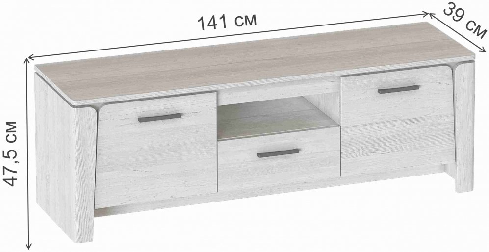 ТВ-тумба Мальта дуб винтерберг